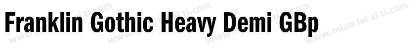 Franklin Gothic Heavy Demi GBpc字体转换